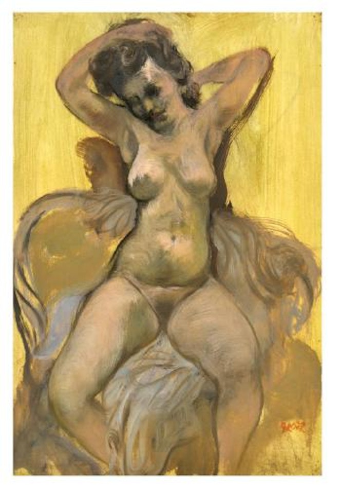 Seated nude by George Grosz