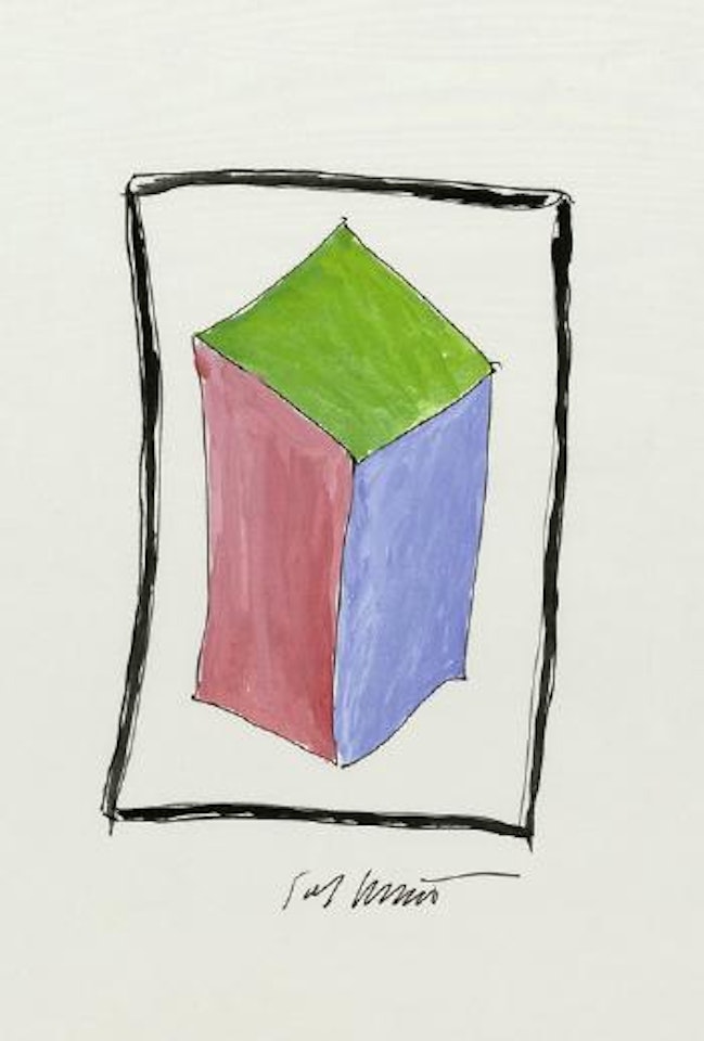 Ohne Titel (Kubus stehend) by Sol LeWitt