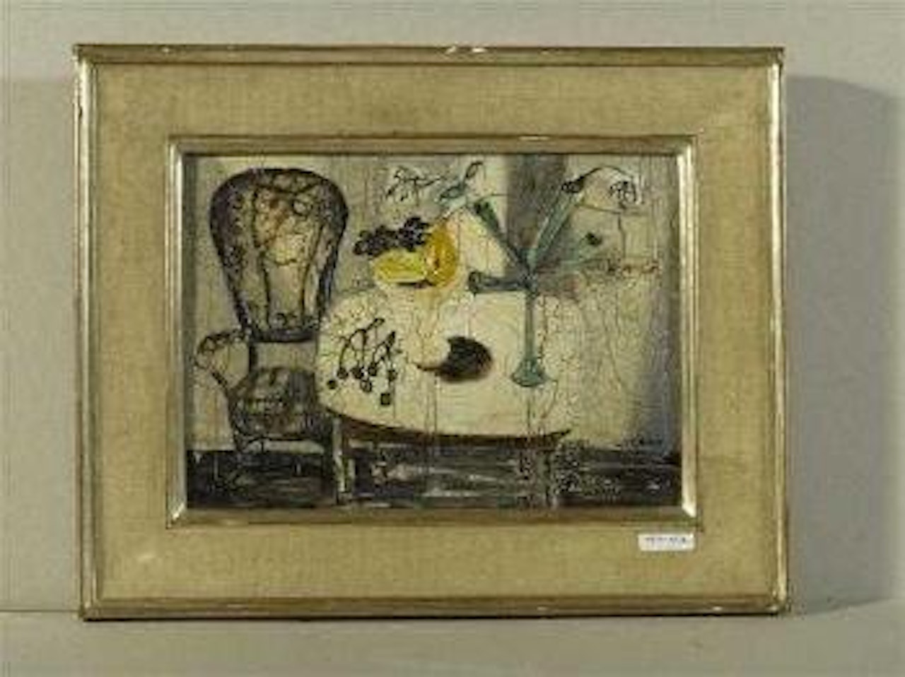 Kirschen und Obst auf weissem Tisch by Claude Venard