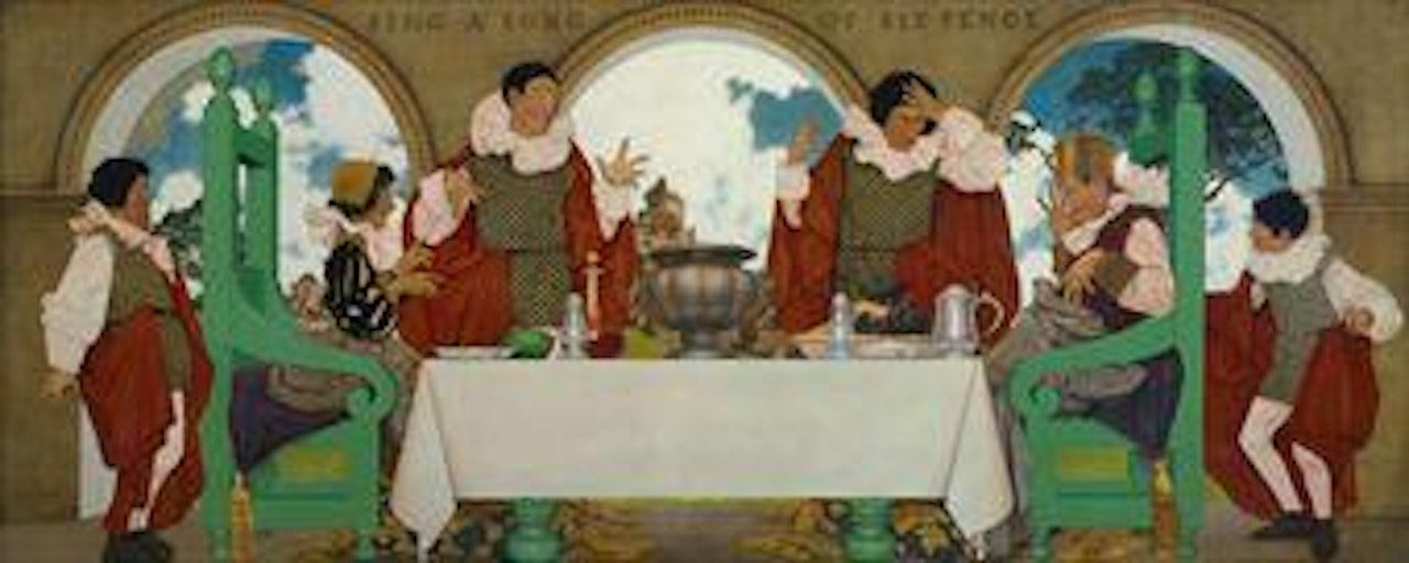 Sing a Song of Sixpence by Maxfield Parrish