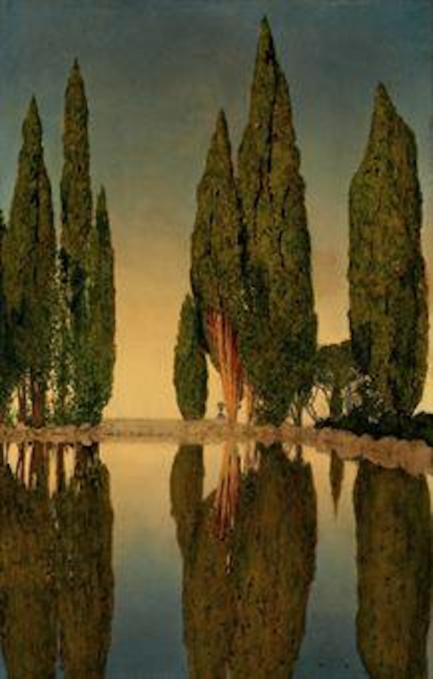 The Reservoir at Villa Falconieri, Frascati by Maxfield Parrish