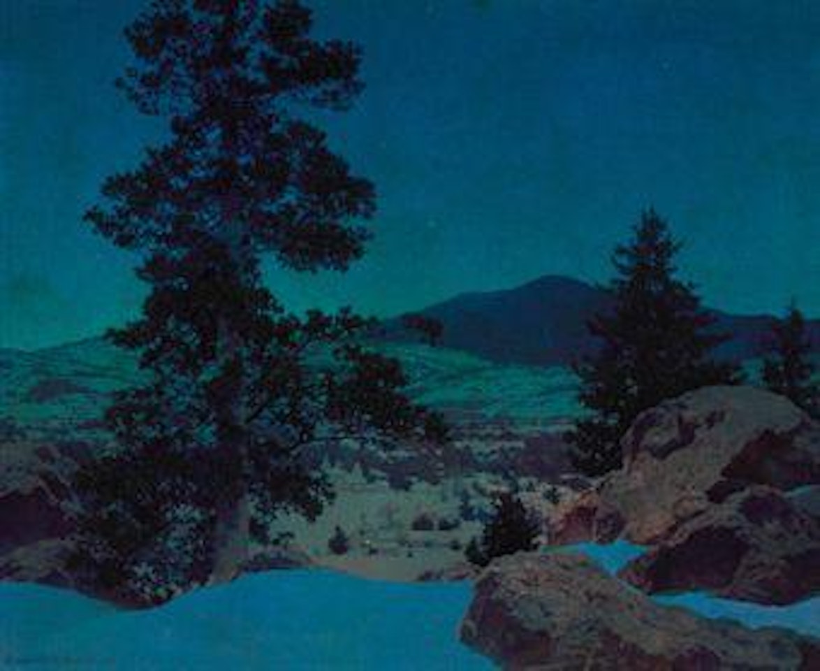 Winter Night by Maxfield Parrish