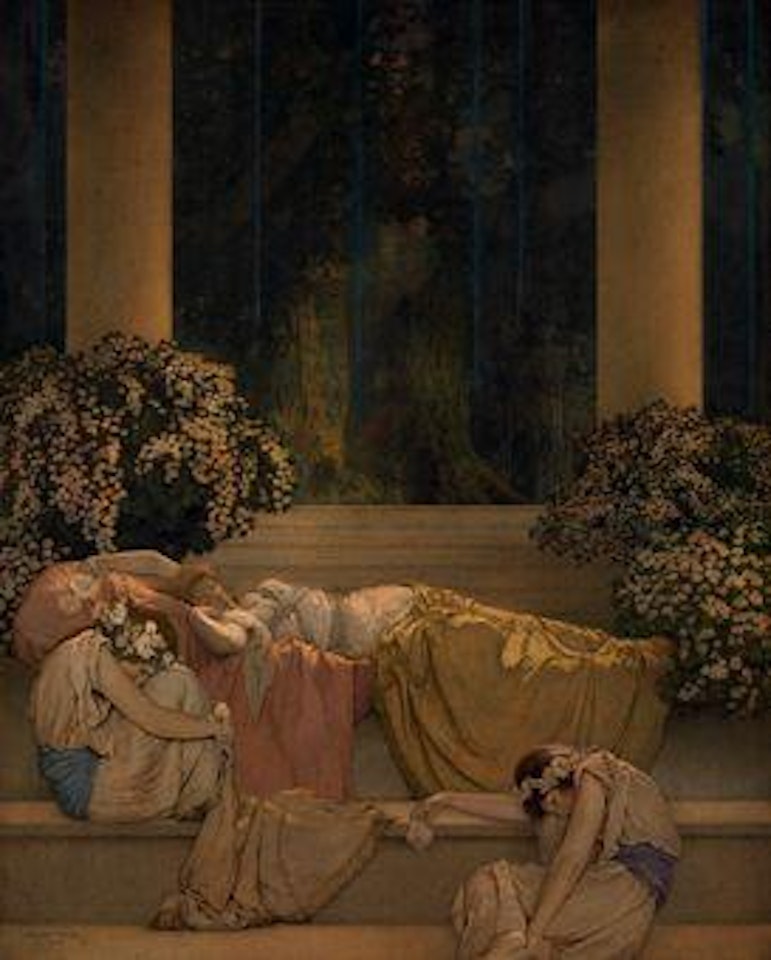 Sleeping Beauty in the Wood by Maxfield Parrish