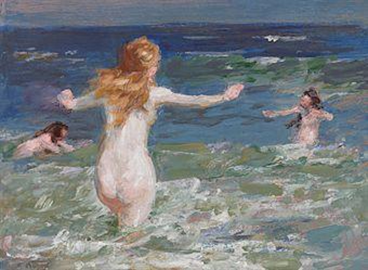Playing in the Surf by Edward Henry Potthast