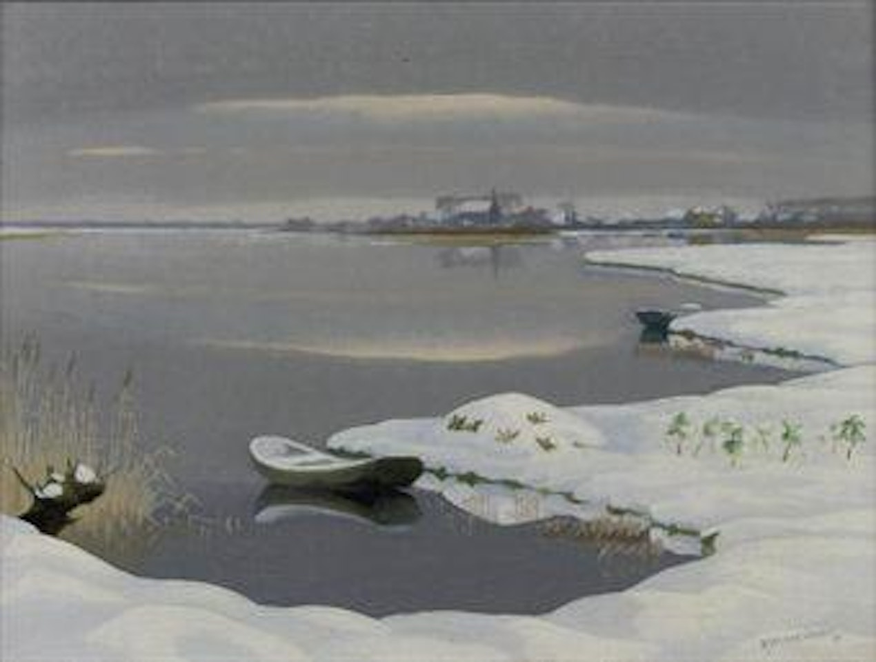 The Loosdrechtse Plassen in Winter by Dirk Smoorenberg