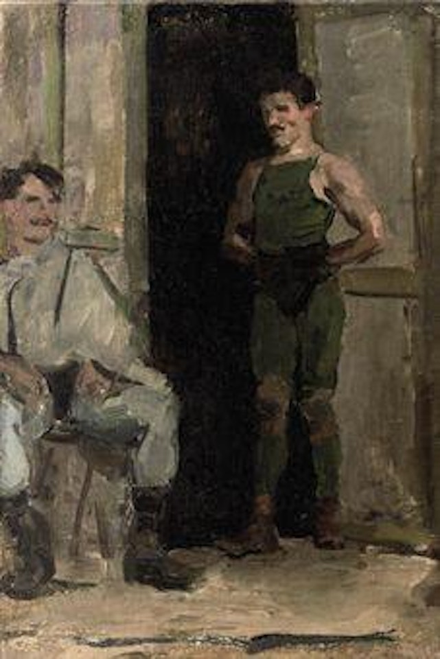Two Wrestlers by Isaac Israels