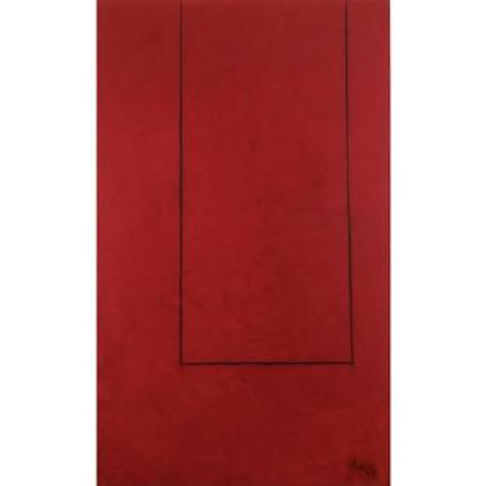 Open No. 30: In Crimson With Charcoal Line by Robert Motherwell
