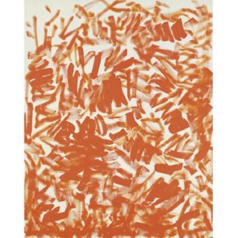 From Winds, No. 8210015 (Red Series) by Lee Ufan