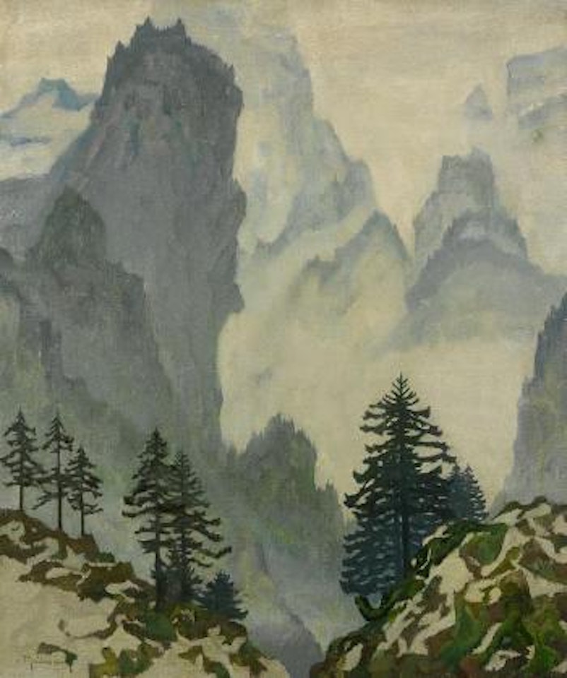 Schnee und Nebel by Max Clarenbach