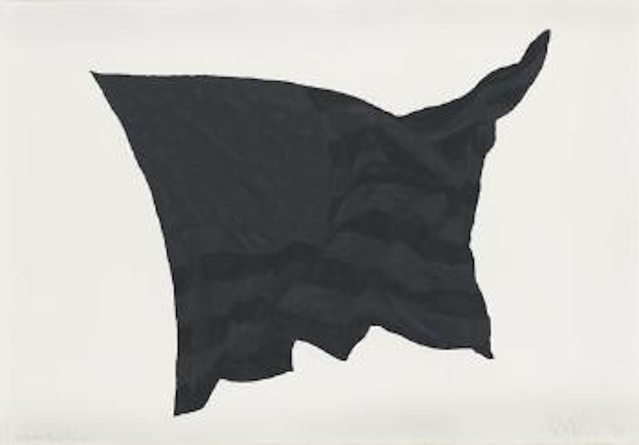 Study for Black Flag 2C by Robert Longo