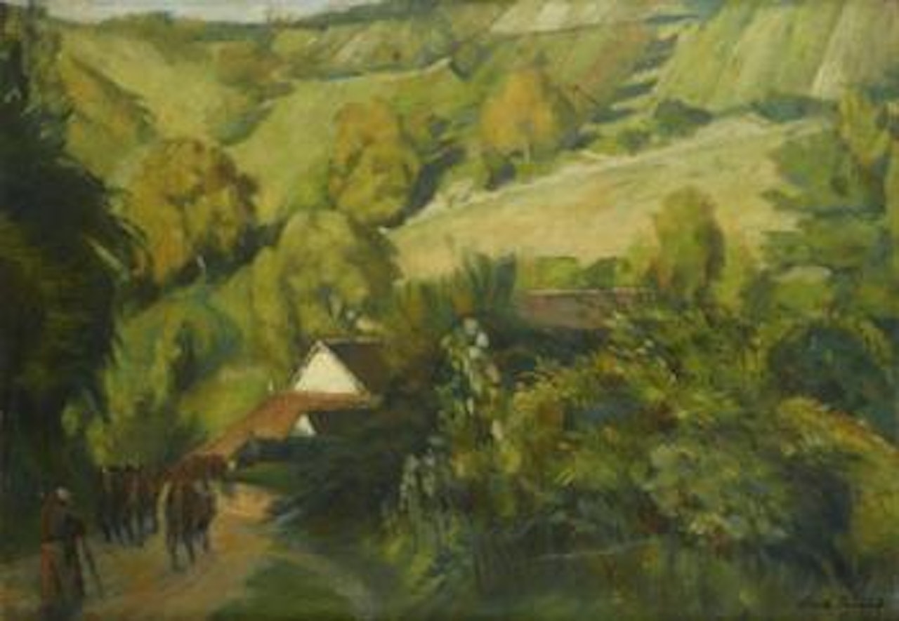 La descente sur Molosmes by Emile Bernard