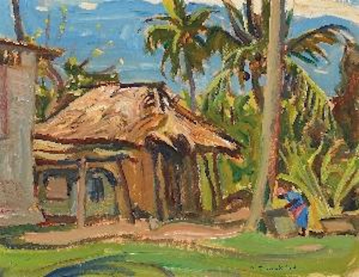 House in Tobago, Feb 1956 by Alexander Young Jackson