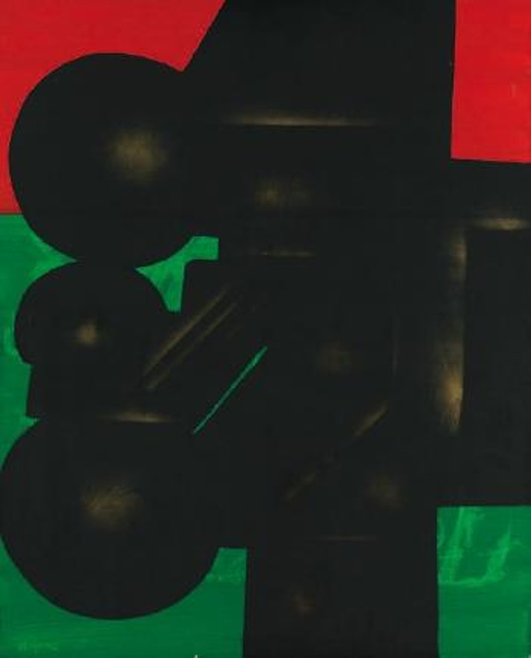 Totem sous un soleil couchant by Ladislas Kijno