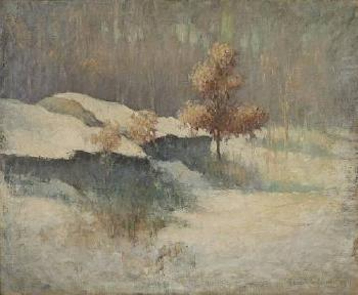 Winter landscape by Edmund William Greacen