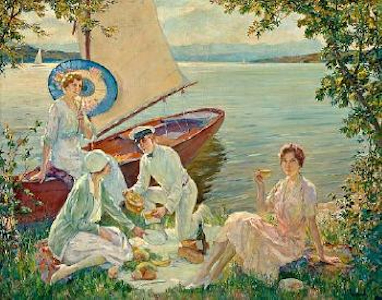 Picnic on the Starnberger See by Edward Cucuel