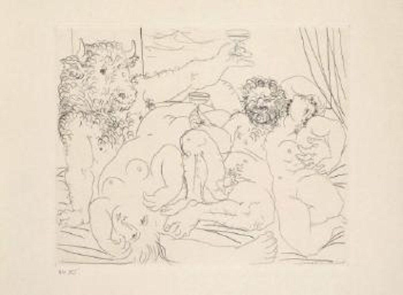 Scène Bachique au minotaure by Pablo Picasso