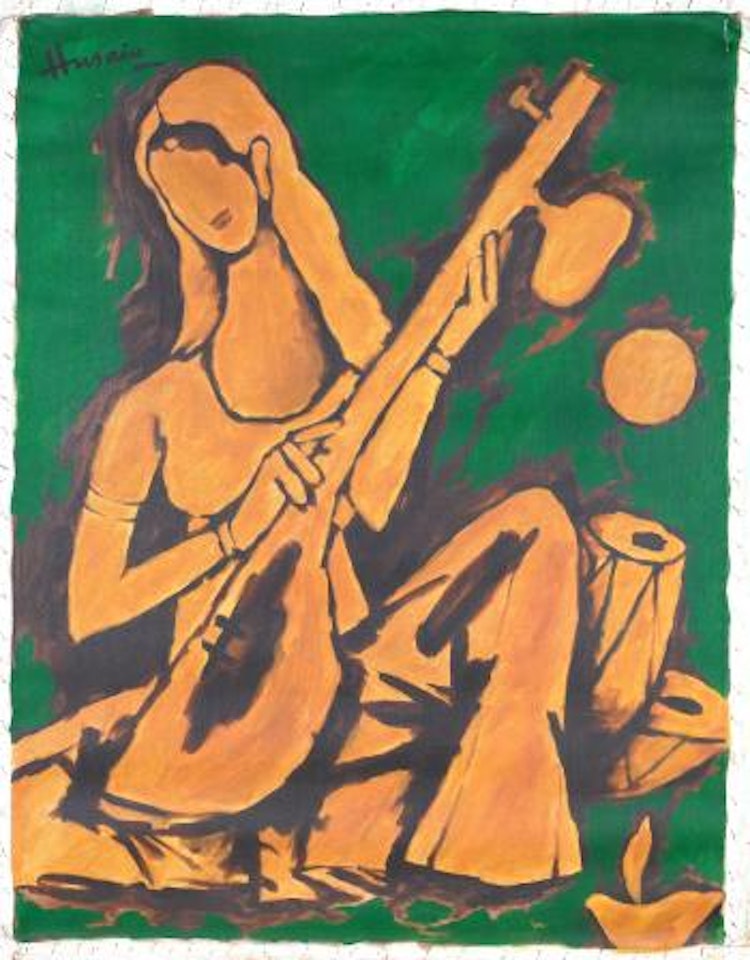 Saraswati by M.F. Husain