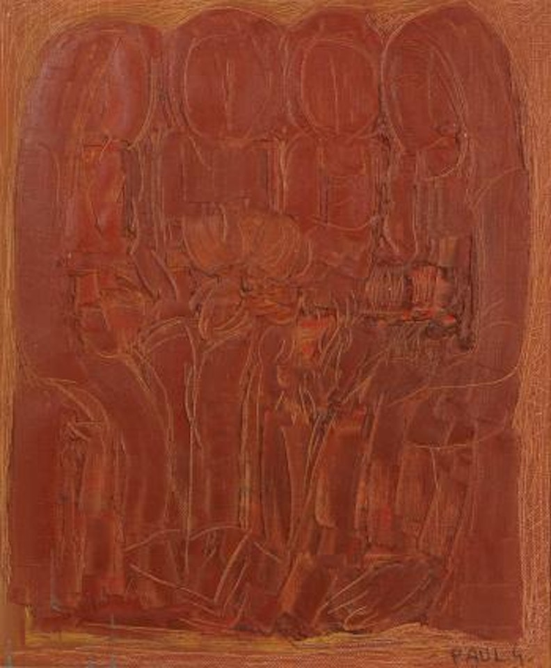 Group with flowers by Paul Guiragossian