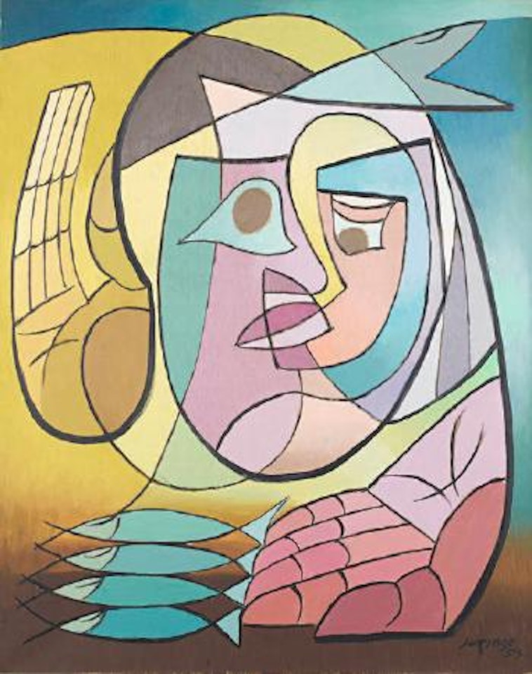 L'homme au poisson by Leopold Survage