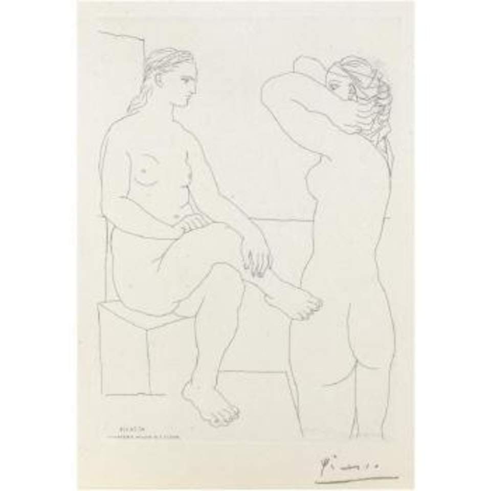 Deux Modeles Se Regardant (B. 209) by Pablo Picasso