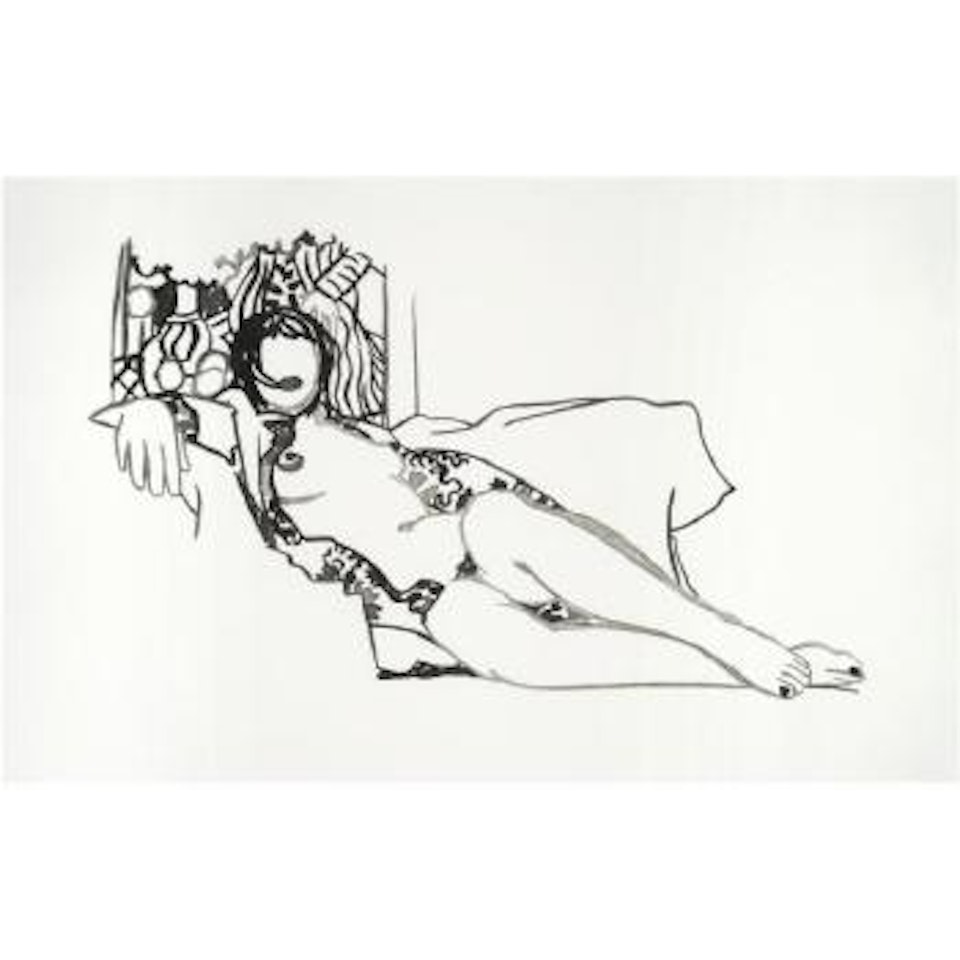 Monica Nude With Matisse by Tom Wesselmann