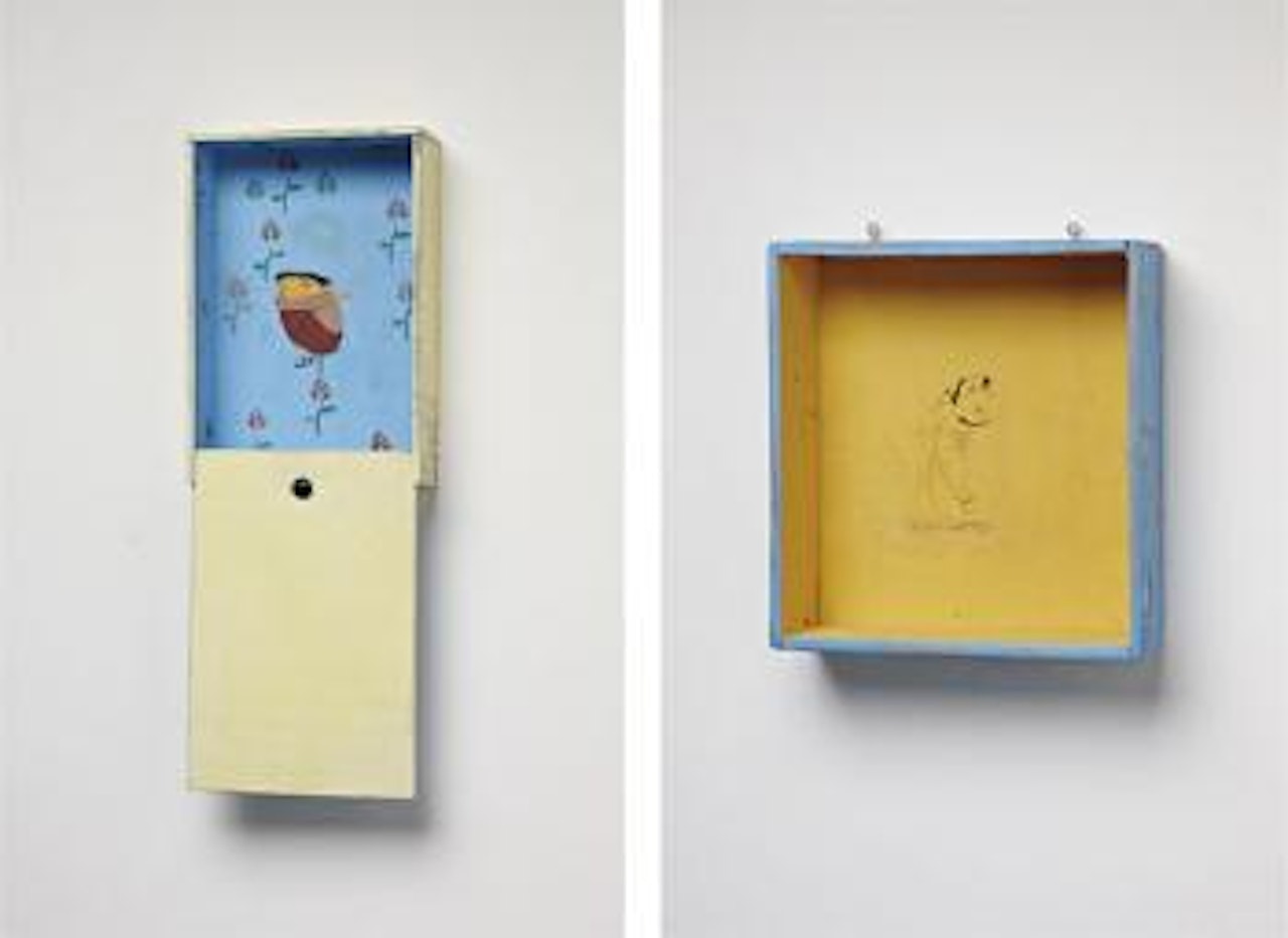 Untitled (Peephole). Untitled (Yellow Box) by Osgemeos