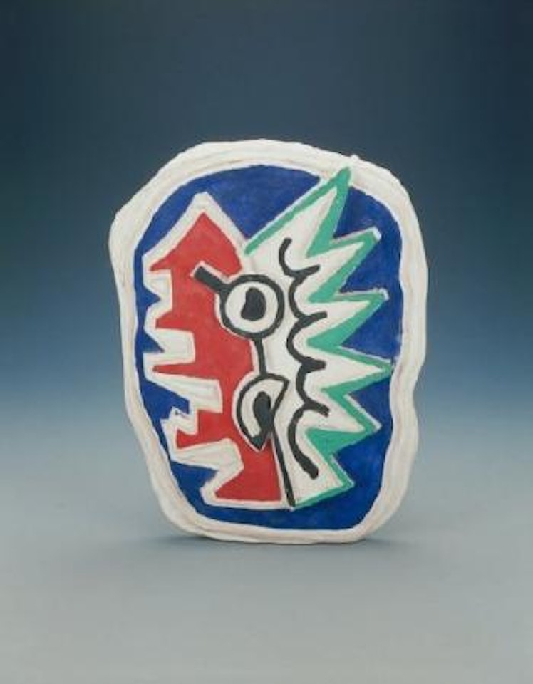 Composition sur fond bleu by Fernand Leger