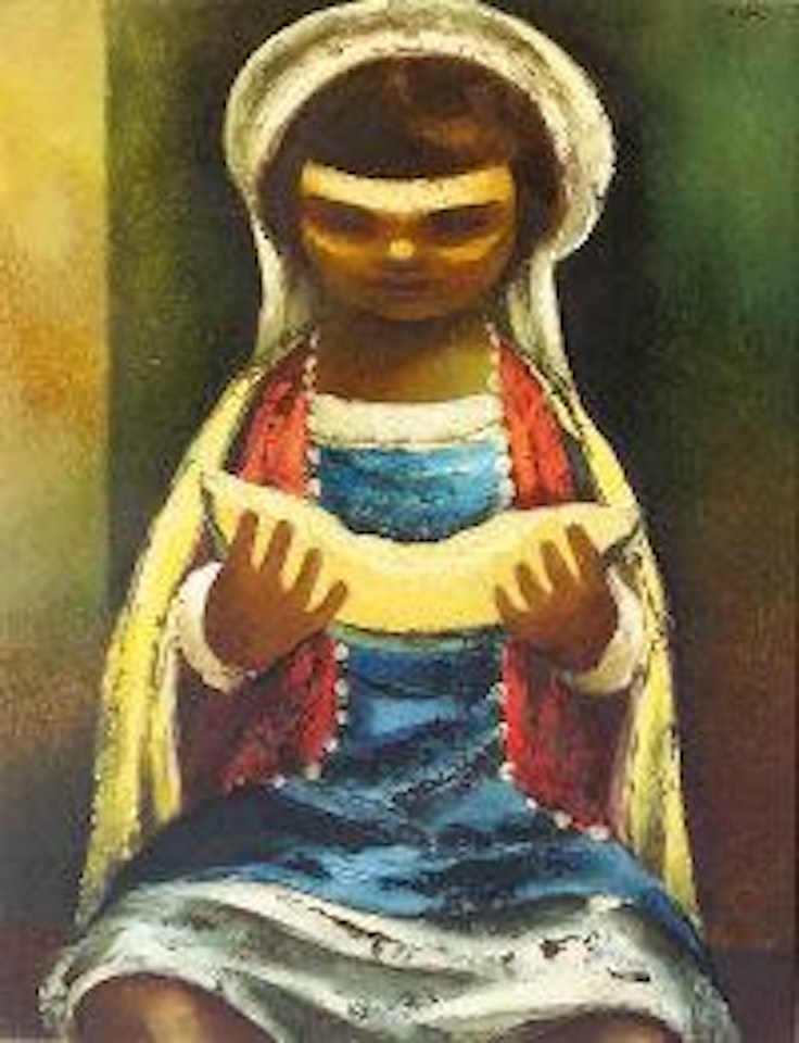 Girl with melon by Daniel O'Neill