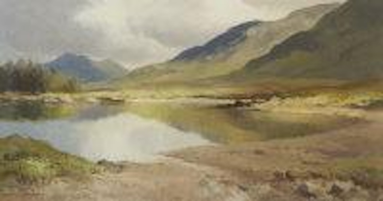 Quiet morning, Kylemore Lake, Connemara by Maurice Canning Wilks