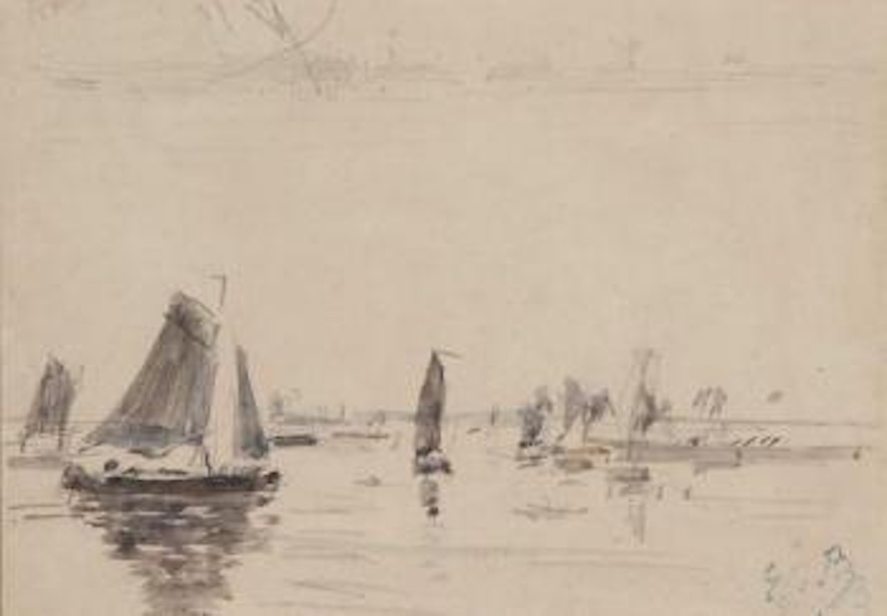 Voiliers by Eugène Boudin