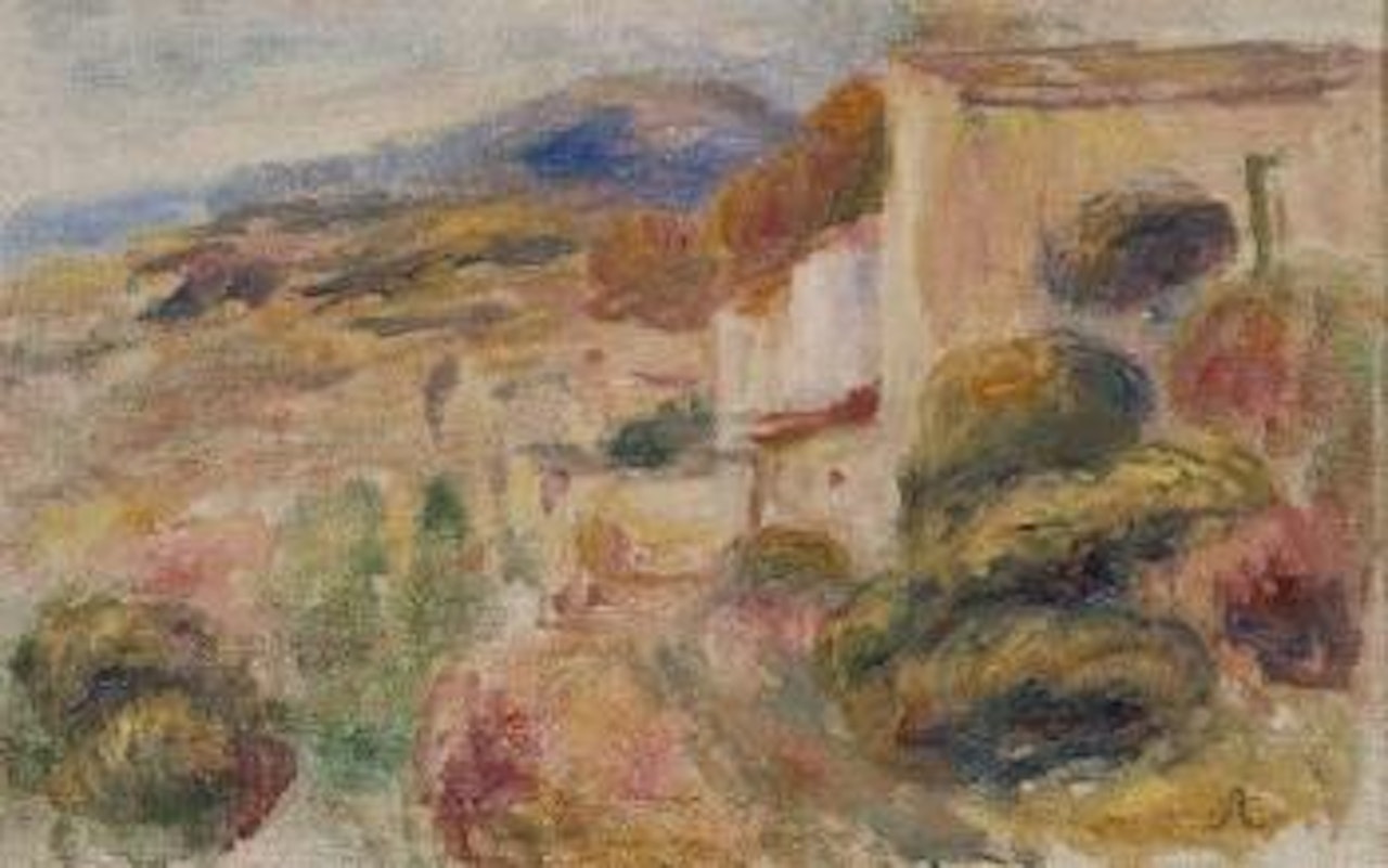 La poste à Cagnes by Pierre-Auguste Renoir
