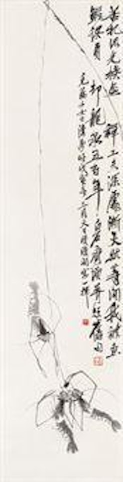 Shrimping by Qi Baishi