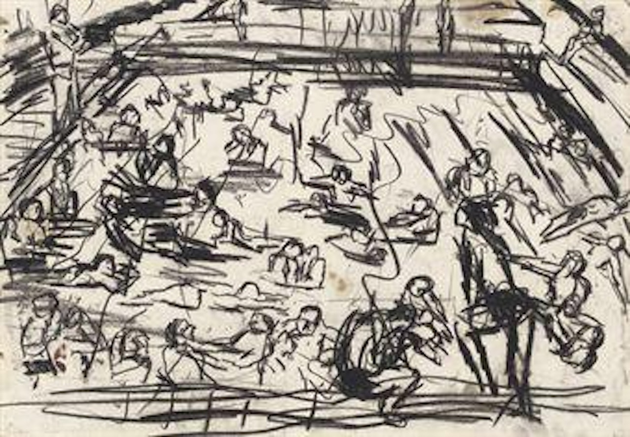 Children's Swimming Pool by Leon Kossoff