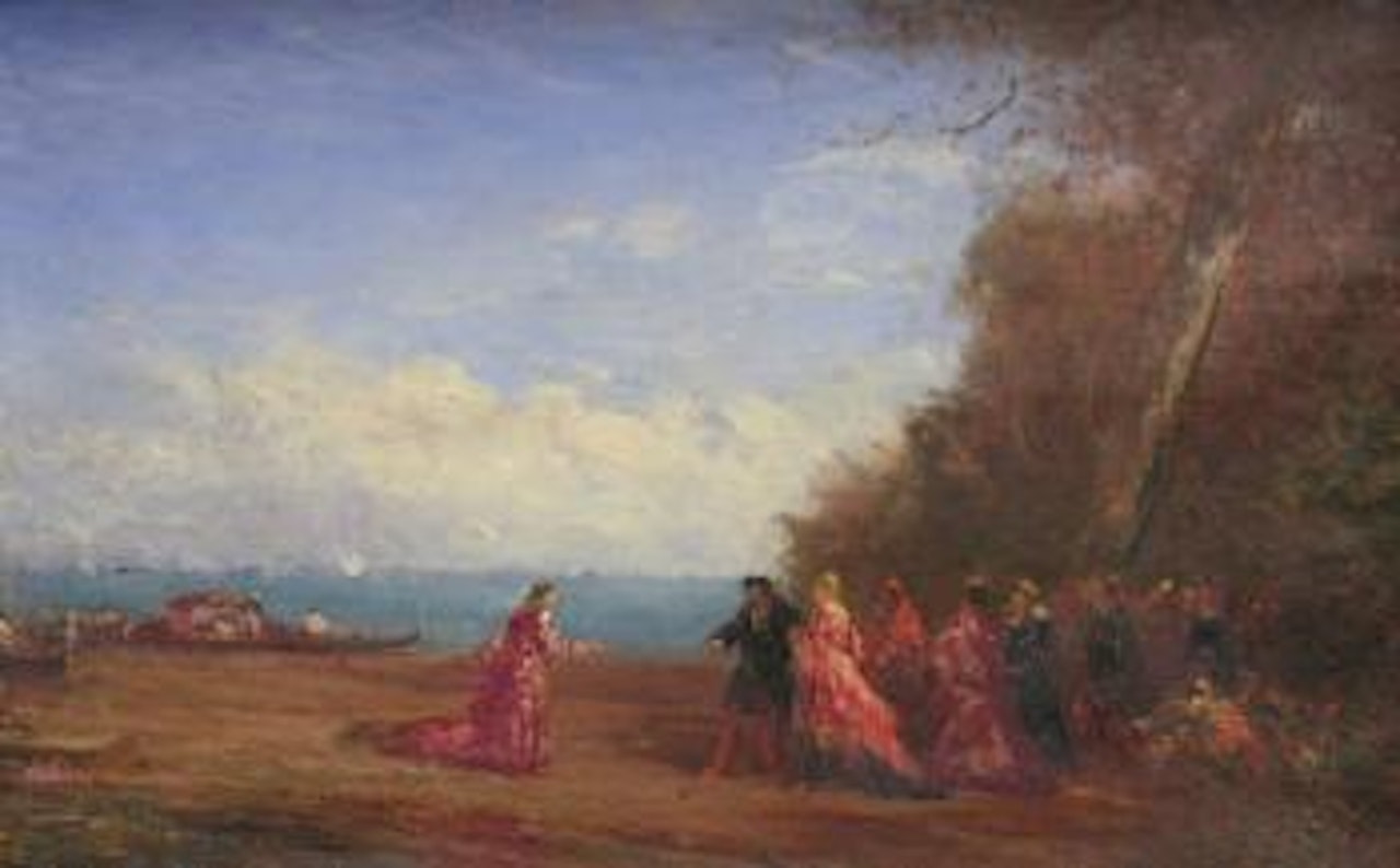 La promenade du Doge by Félix Ziem
