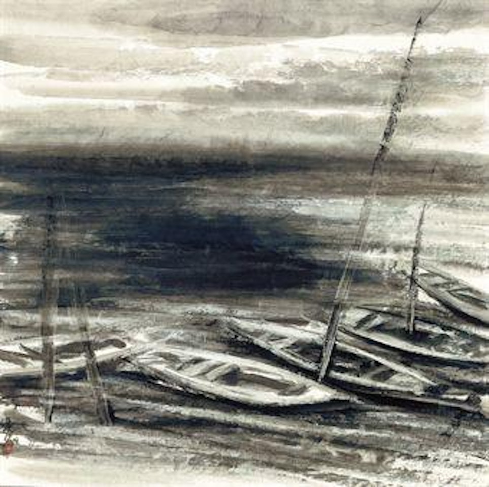 Seascape (Boats) by Lin Fengmian