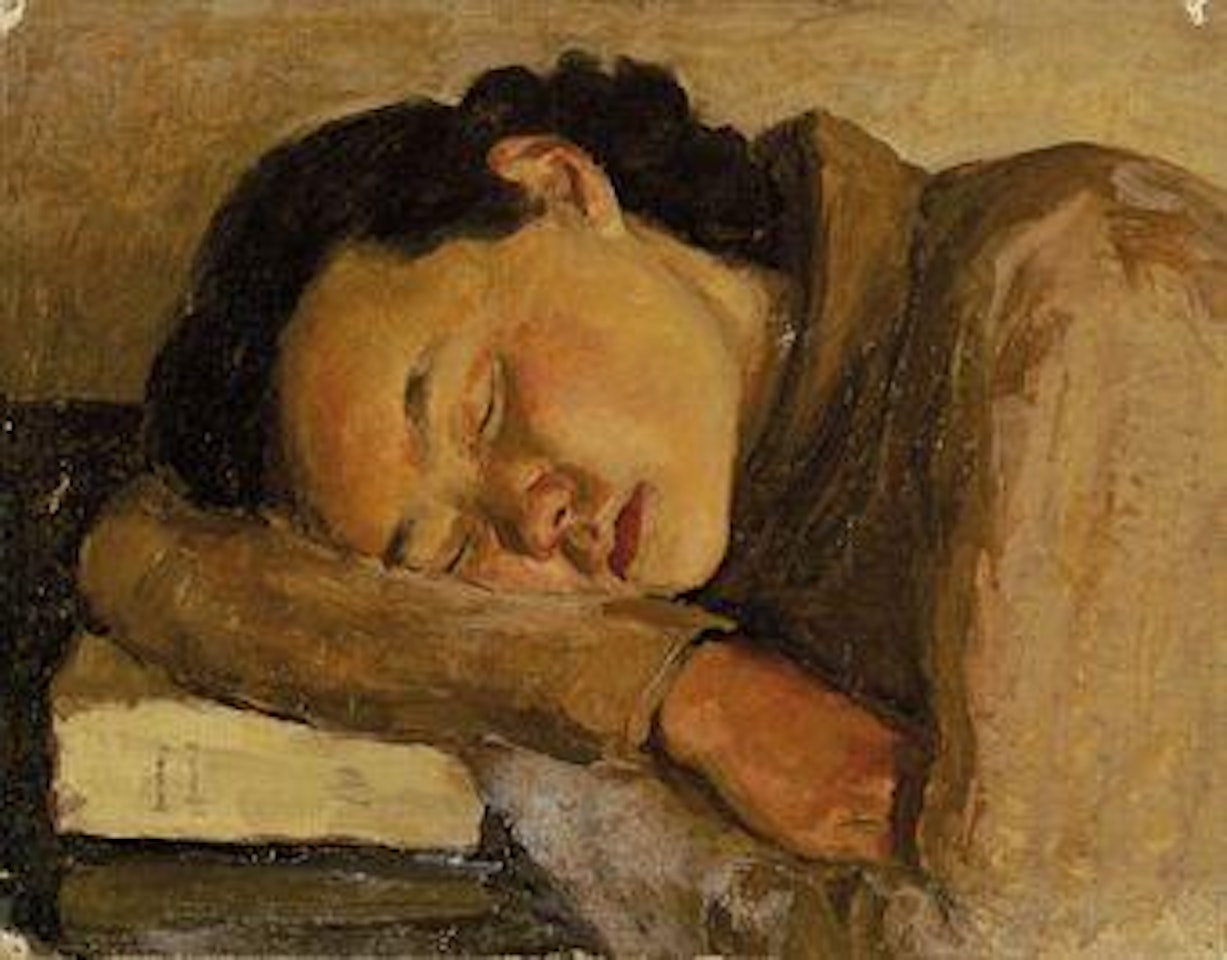 Resting Lady by Lu Sibai