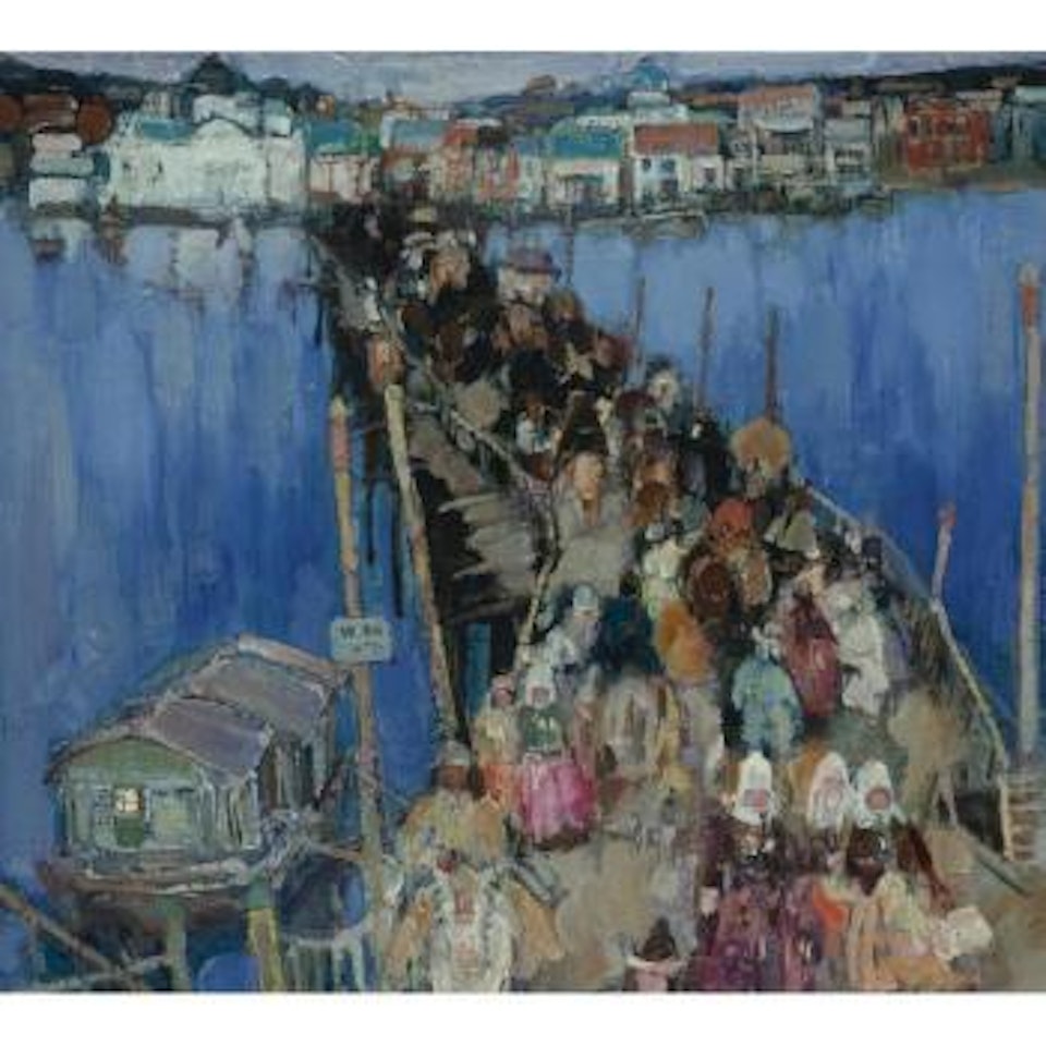 Bridge Across The Don River At Rostov by Leon Gaspard