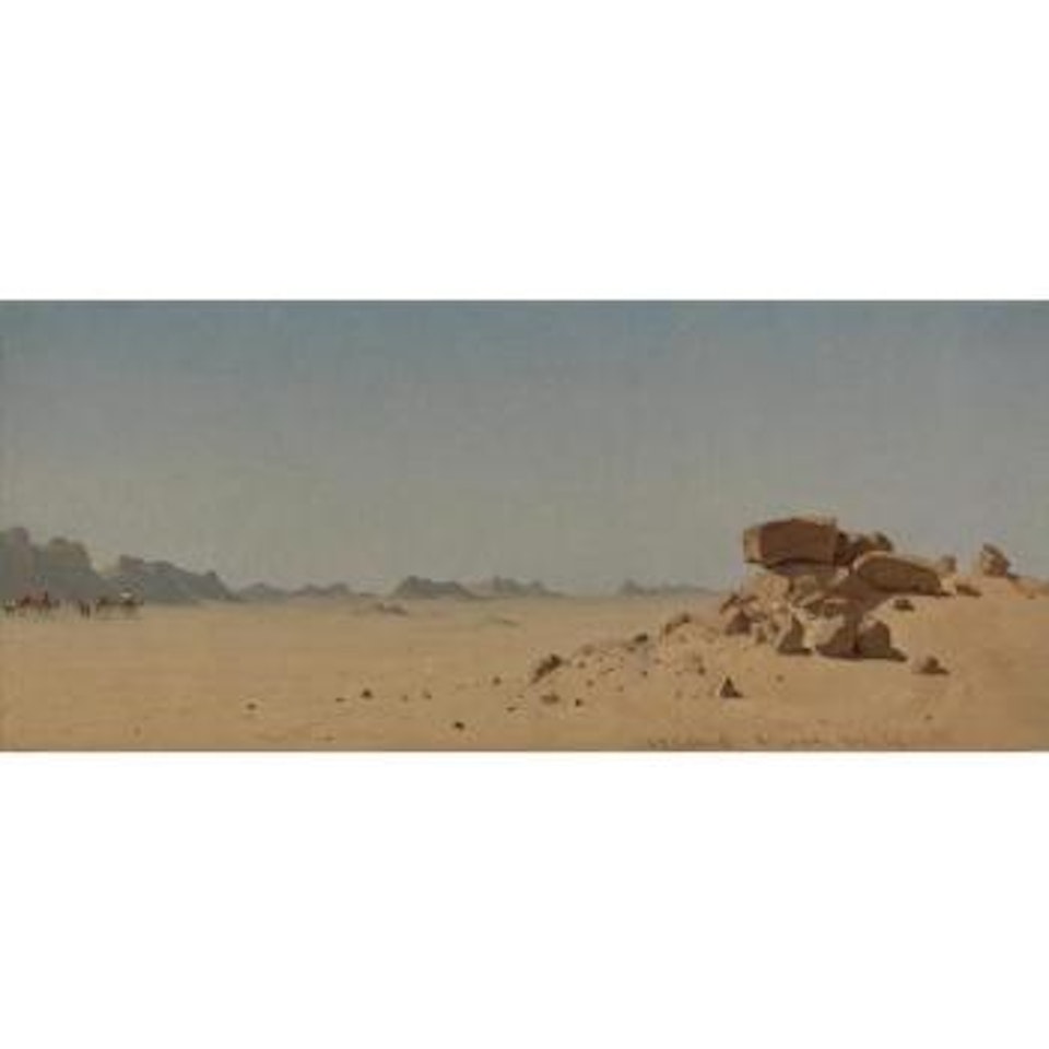 The Desert At Assouan, Egypt by Sanford Robinson Gifford