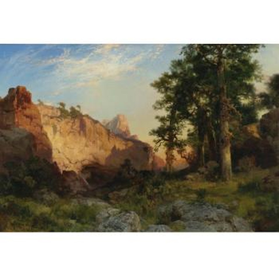 Coconino Pines And Cliff, Arizona by Thomas Moran