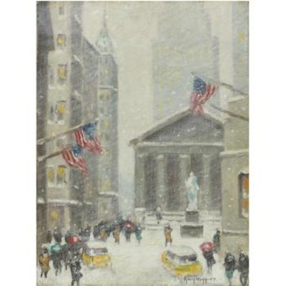 New York, Winter Scene by Guy Carleton Wiggins