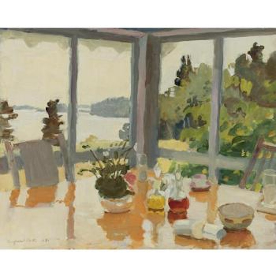 The Table On The Porch by Fairfield Porter