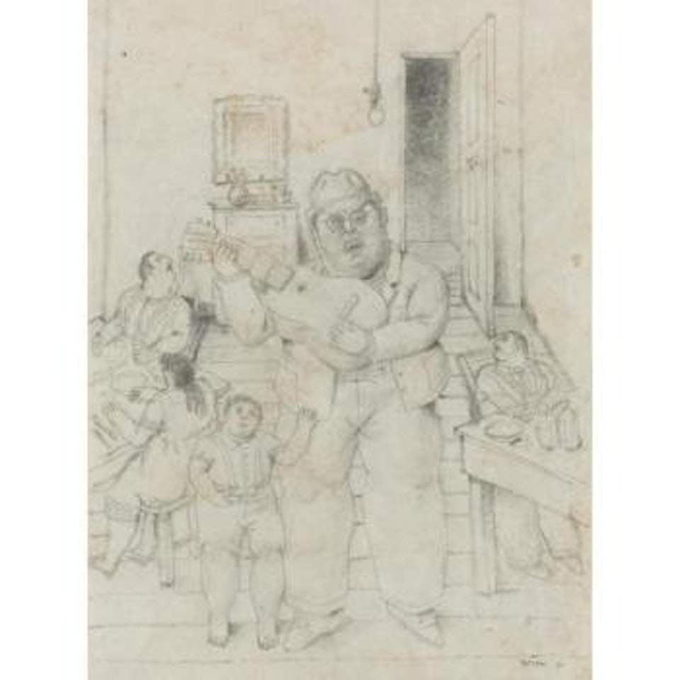 Músico Ciego by Fernando Botero