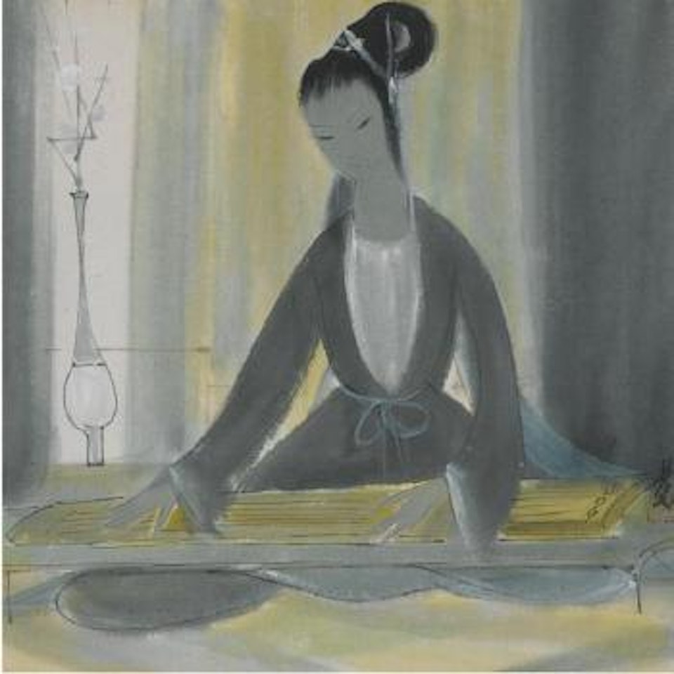 The Guqin Player by Lin Fengmian