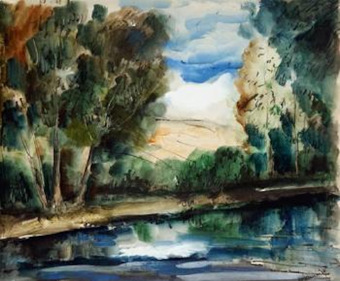 Bord de l'eau by Maurice de Vlaminck