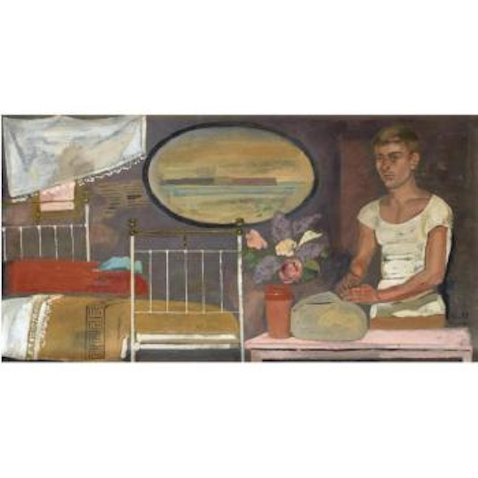 The Departure With Oval Mirror by Yannis Tsarouchis