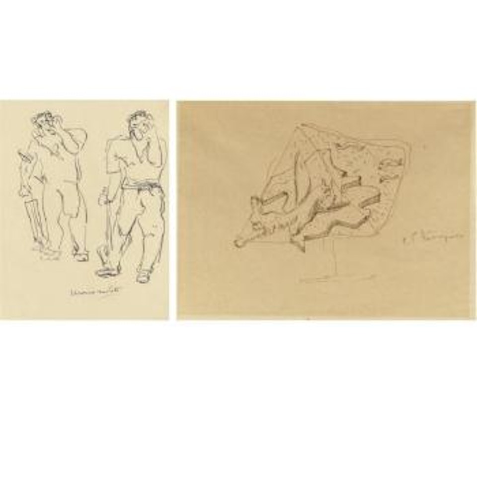 Uomo Sudato by Lucio Fontana