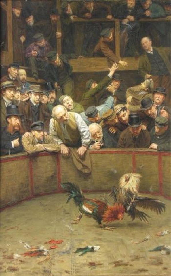 Le combat de coqs by Remy Cogghe