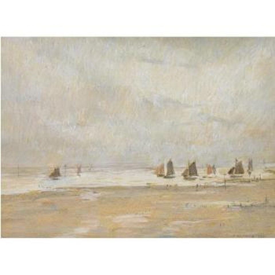 Yachts At Lytham by Laurence Stephen Lowry