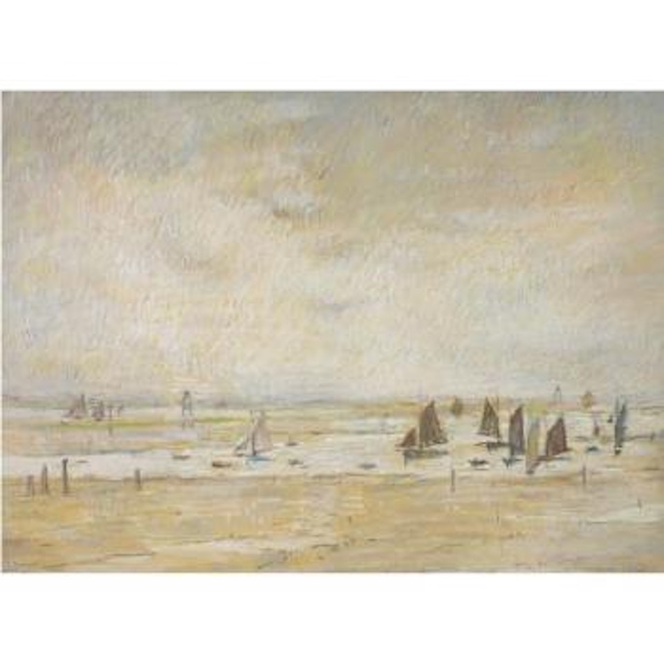 Yachts At Lytham by Laurence Stephen Lowry