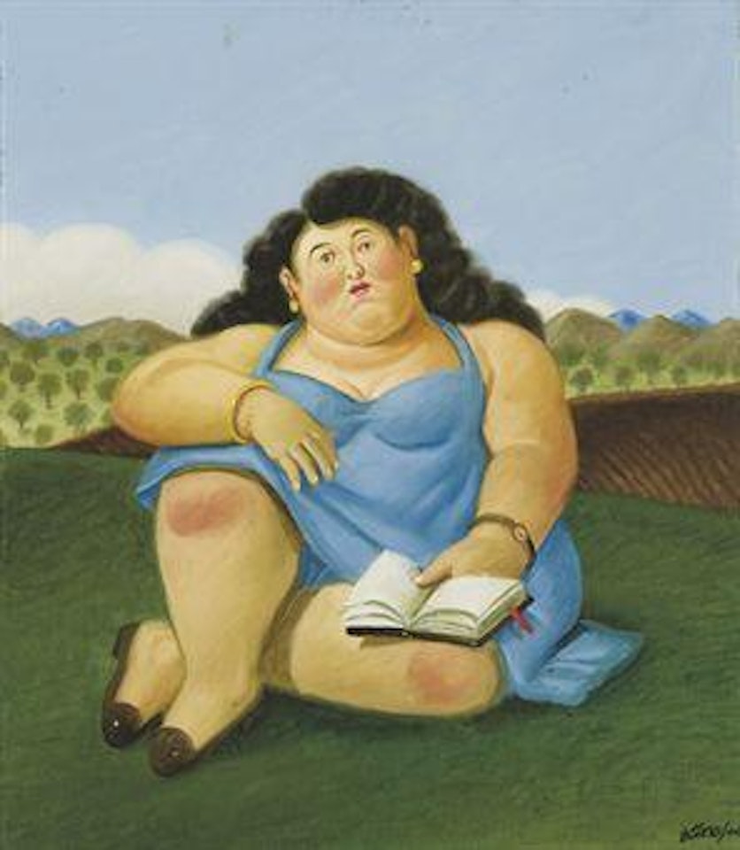 La lectora by Fernando Botero